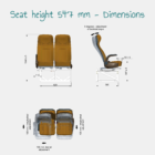 Technical drawing of the Beltframe Advanced 547mm.