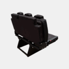 3-seater bench installation type "Fix" on a mounting plate.
