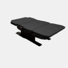 Smartbench comfort 2-seater sleeping bench mounting type “Fix” on a mounting plate in the unfolded state or in the sleeping position.