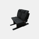 Smartbench comfort 2-seater sleeping bench - folding system - on a mounting plate.