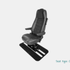 Illustration of the aluminum double rail with the Comfort seat variant.