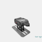 Illustration of the aluminum double rail with the Taxi seat variant.