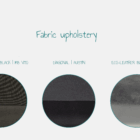 Overview fabric upholstery for the belt bracket basic & top.