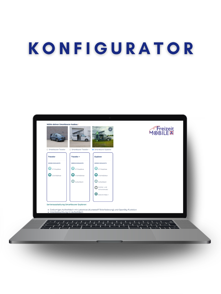 Konfigurator für Smarttourer Camper Van